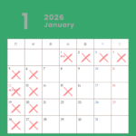 1月営業スケジュール